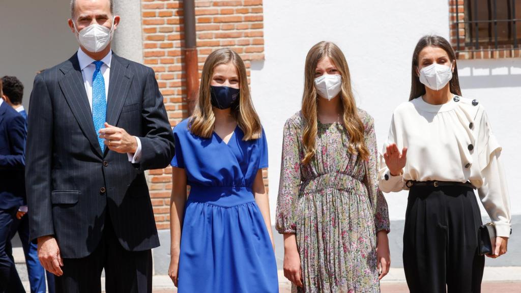 Los reyes de España, junto a sus hijas, en una imagen de archivo.