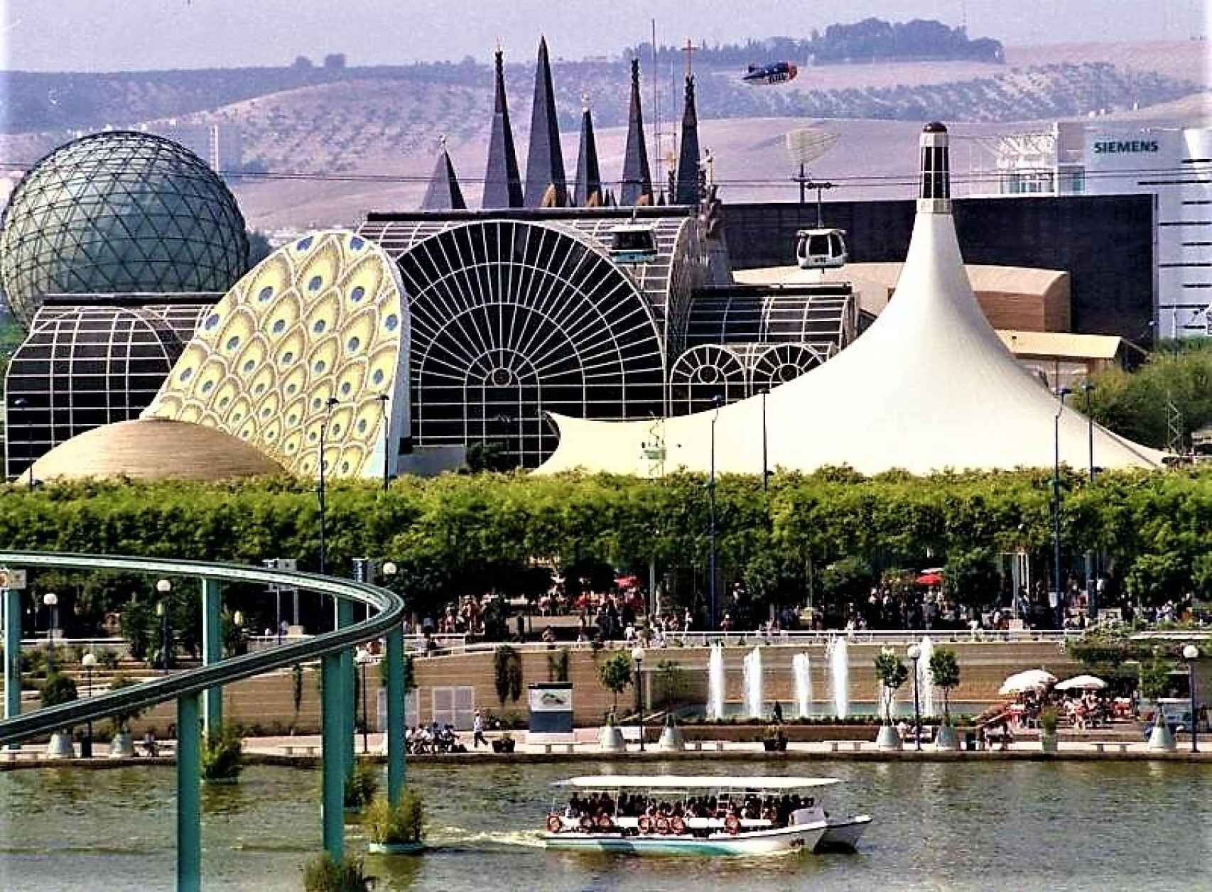 Vista de la Exposición Universal de Sevilla, en 1992.