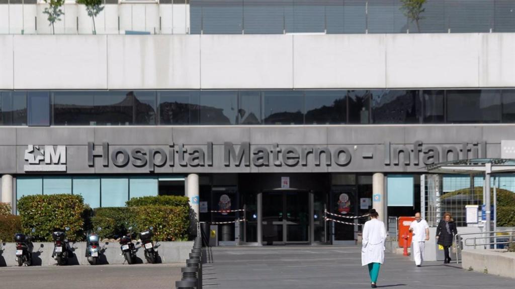 La fachada del Hospital Materno - Infantil de La Paz.