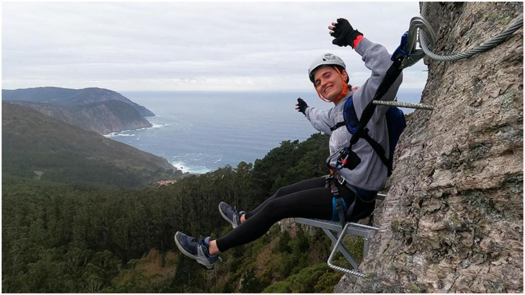 La primera vía ferrata de Galicia, en Cedeira.