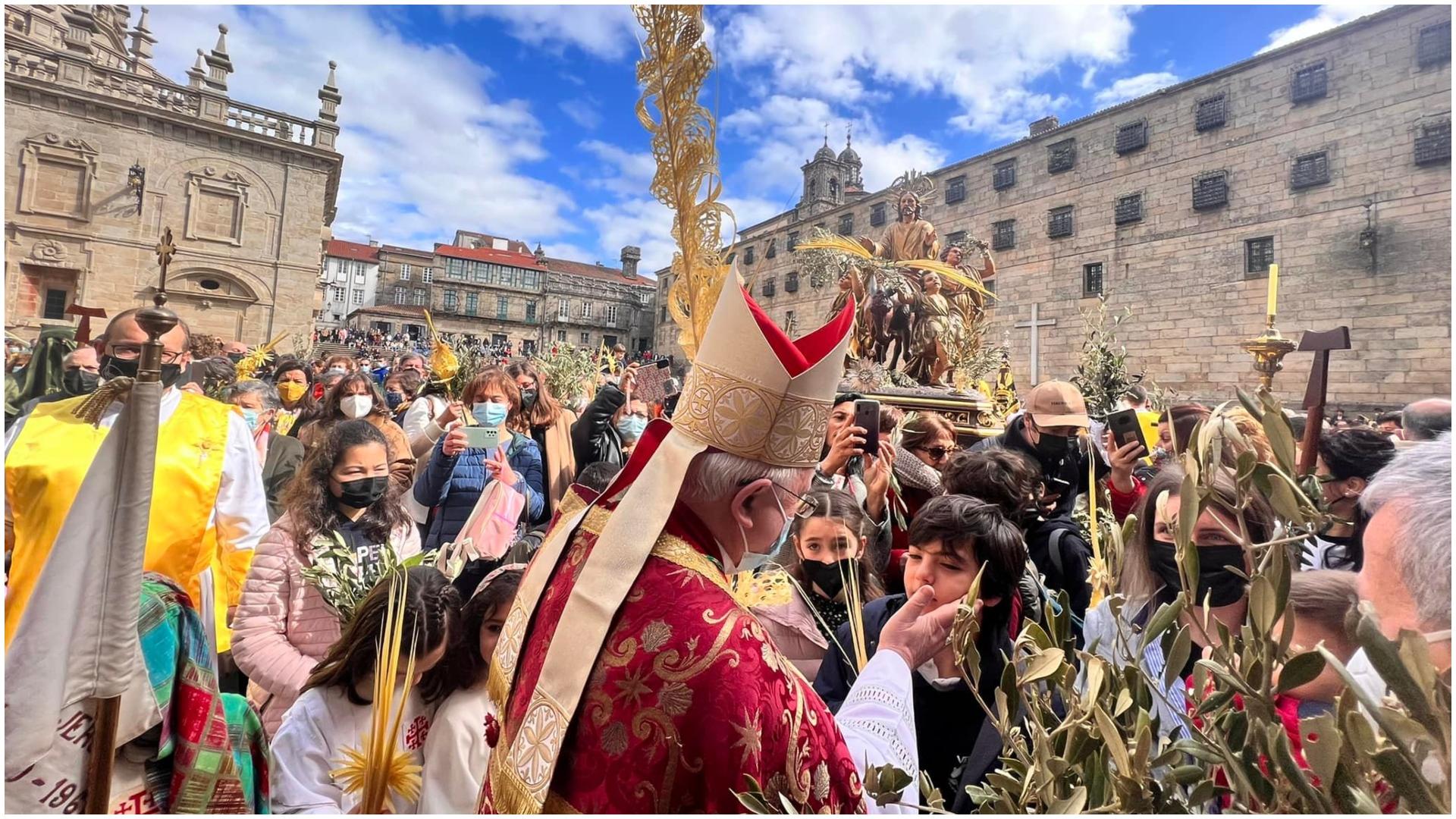 Domingo de Ramos en la Semana Santa de Santiago (Cedida).
