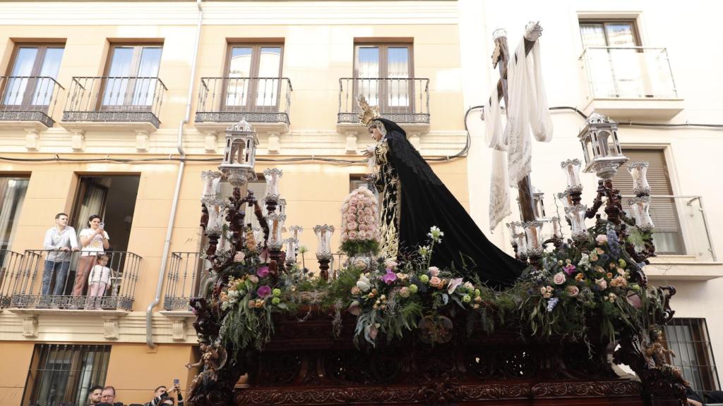 La Santa Cruz, del Jueves Santo en Málaga.