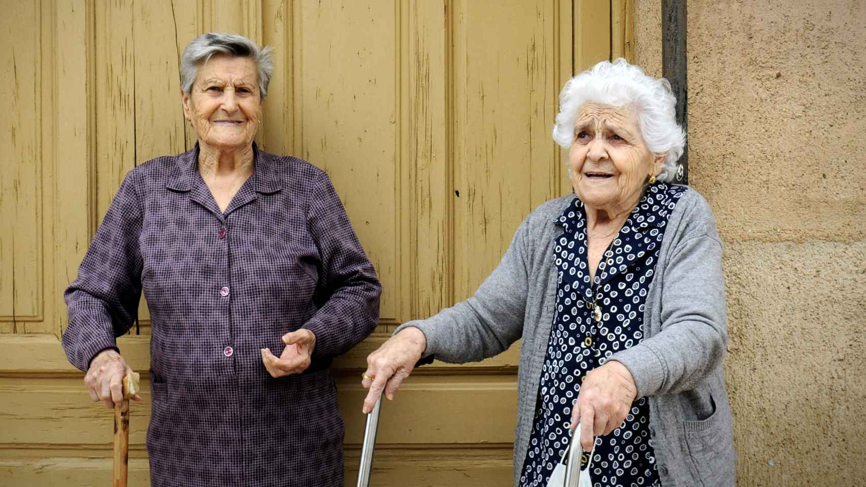 Carmen Romero y Nieves López, vecinas de Calzada de Calatrava.