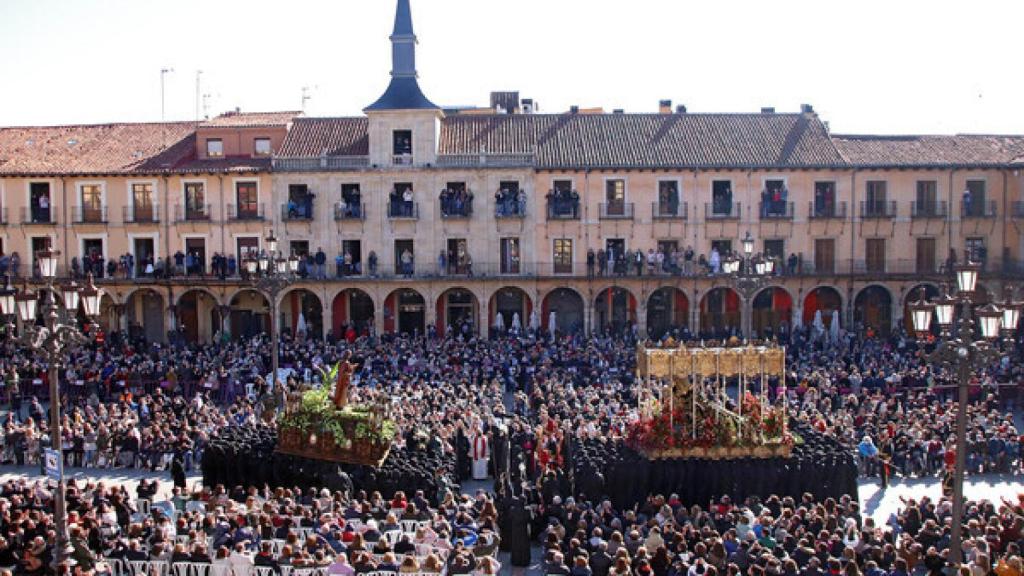 Procesión de 'El Encuentro' en León. Fotografía: ICAL: Peio García