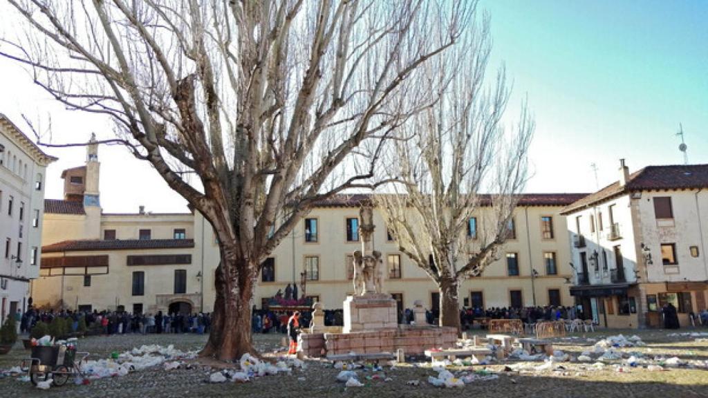 El Servicio de Limpieza en León ha eliminado la suciedad de la ciudad. Fotografía: Elena F. Gordón