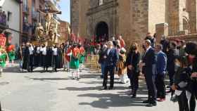 Virginia Barcones asiste a la Semana Santa de Ágreda, en Soria