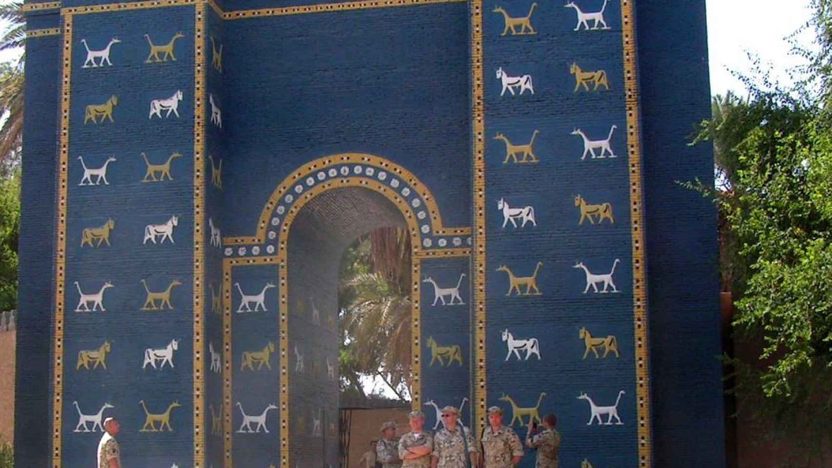 Puerta de Ishtar en Babilonia.