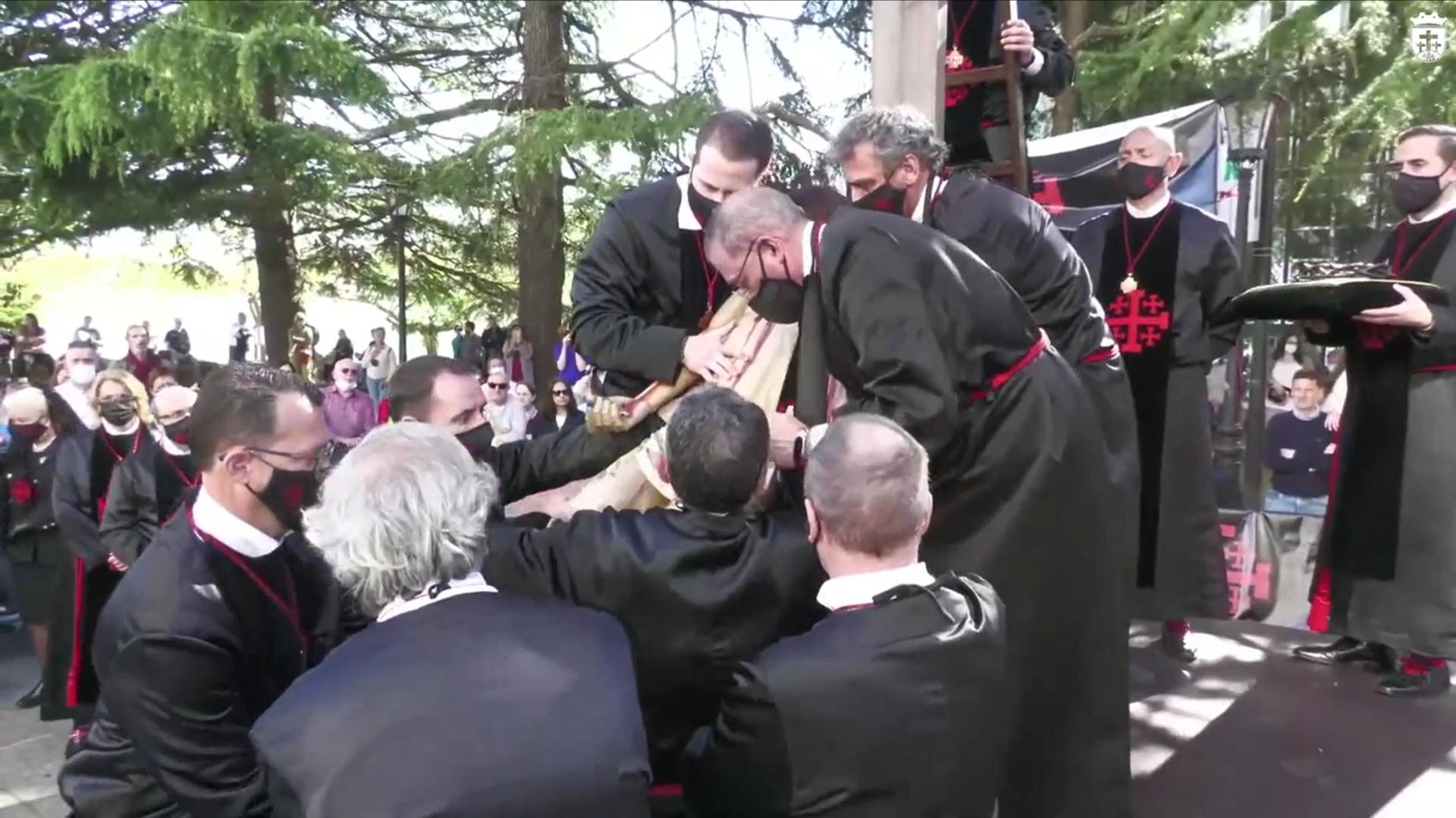 Ceremonia del Descendimiento. Foto: Junta General de Cofradías de la Semana Santa de Ferrol