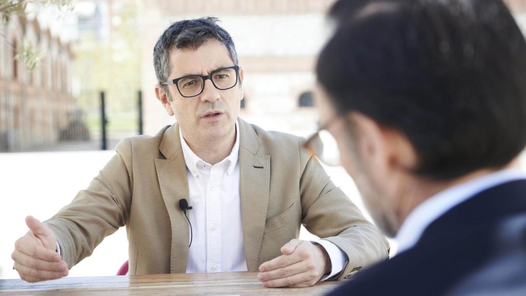 El ministro de Presidencia, Félix Bolaños, durante la entrevista.