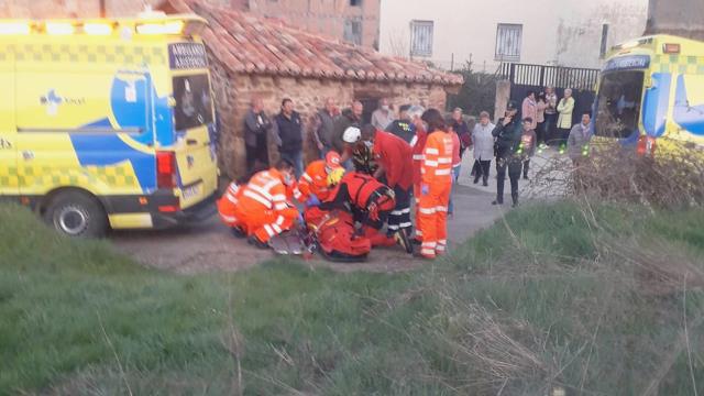 Dos ancianos caen por un desnivel de diez metros de altura en una cascada de Burgos