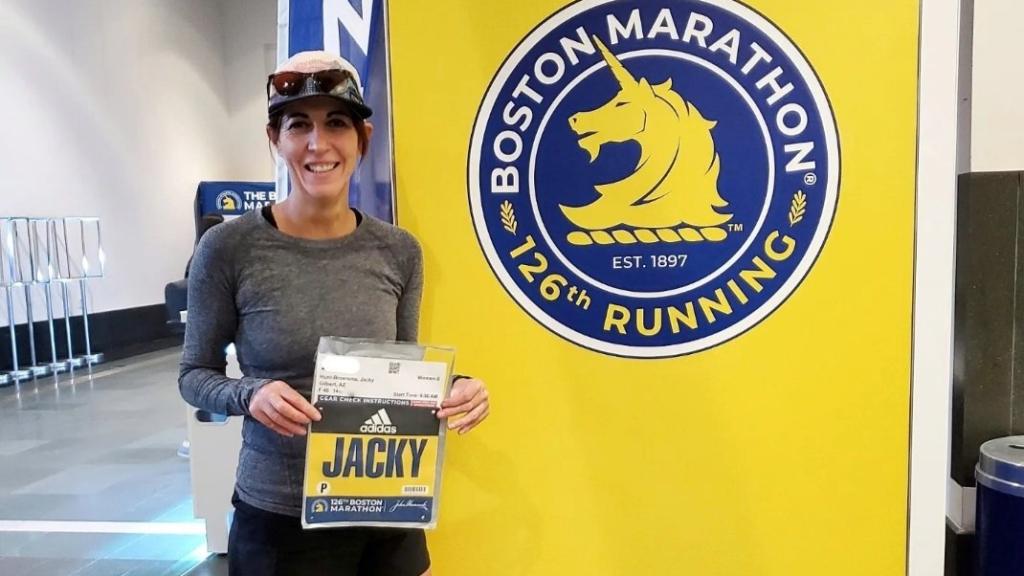 Jacky Hunt-Broersma tras apuntarse a la maratón de Boston