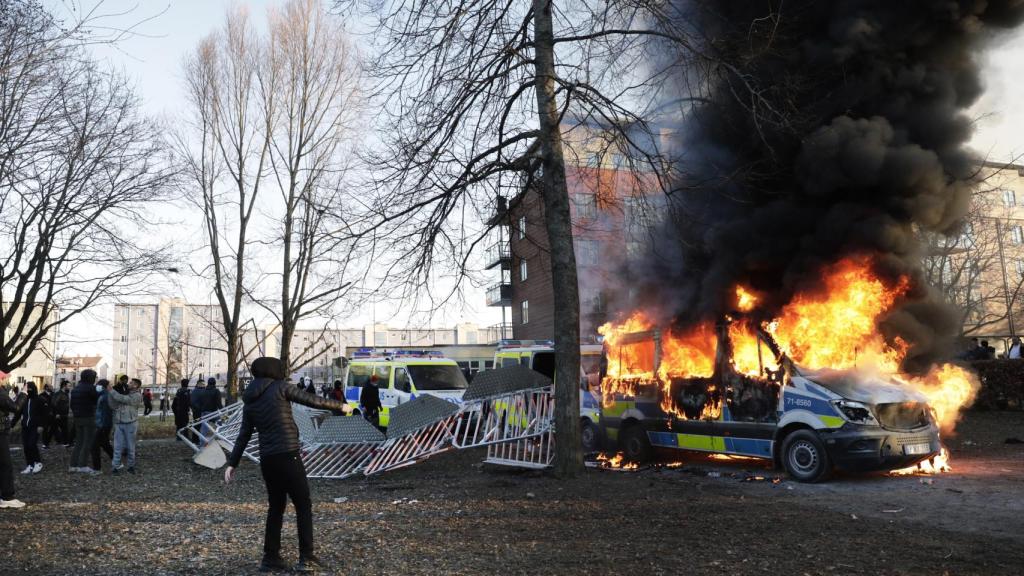 Disturbios en Malmö.