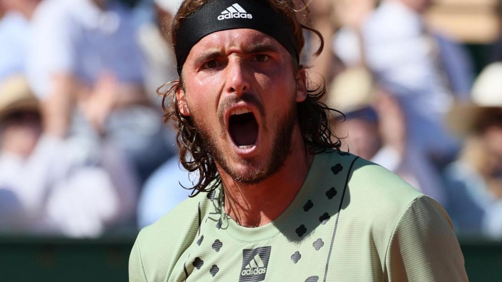 Stefanos Tsitsipas, en la final del Masters 1000 de Montecarlo 2022