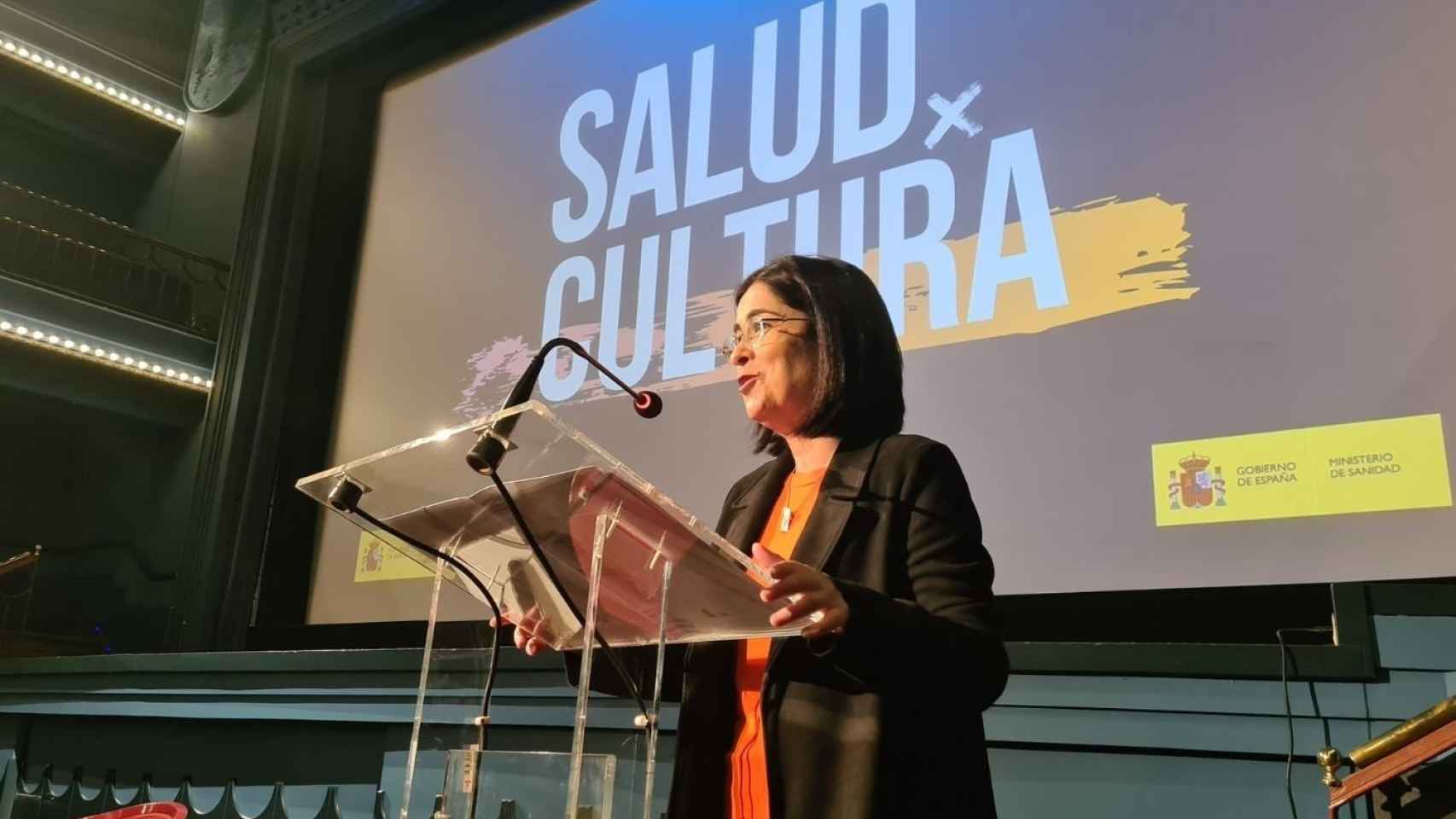 La ministra de Sanidad, Carolina Darias, en los encuentros #SaludXCultura.