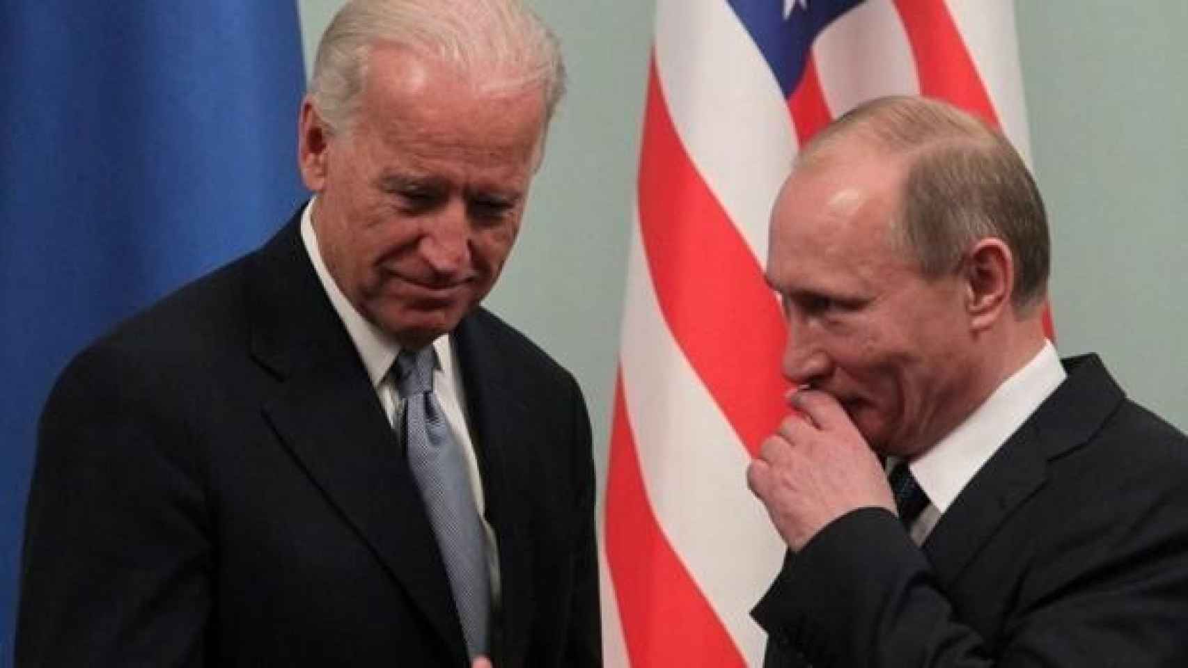 Biden y Putin en uno de sus encuentros preinvasión.