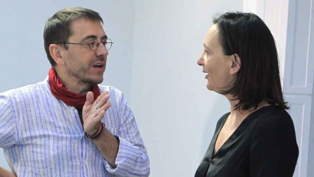 Juan Carlos Monedero y Carolina Bescansa, fundadores de Podemos, en una imagen de archivo.