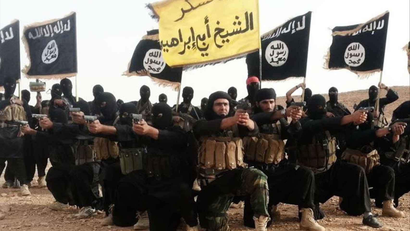 Combatientes del Estado Islámico en una imagen de archivo.