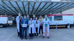 Médicos del Hospital de Torrevieja contra las decisiones del Consell el pasado mes de octubre.