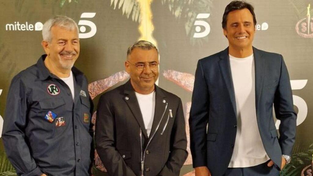 Carlos Sobera, Jorge Javier Vázquez y Ion Aramendi presentarán las tres galas en prime time de 'Supervivientes'.
