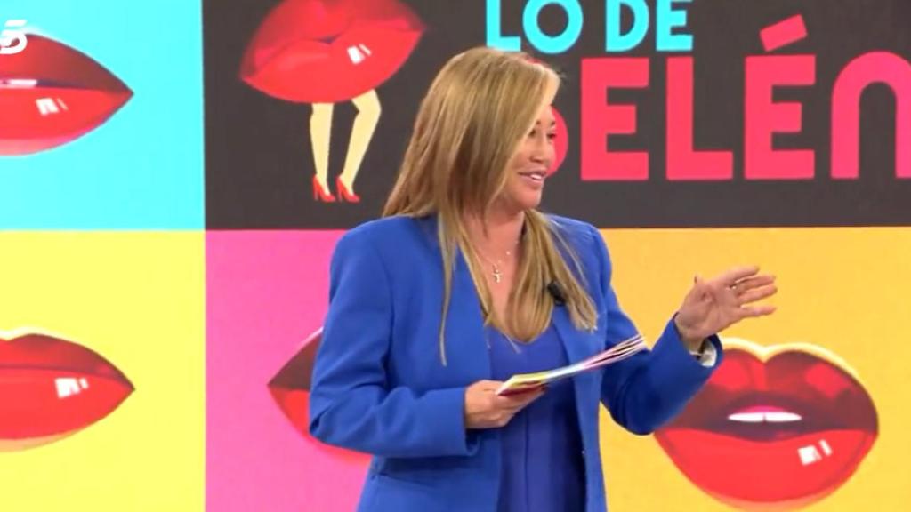 Belén Esteban en su programa 'Lo de Belén'.