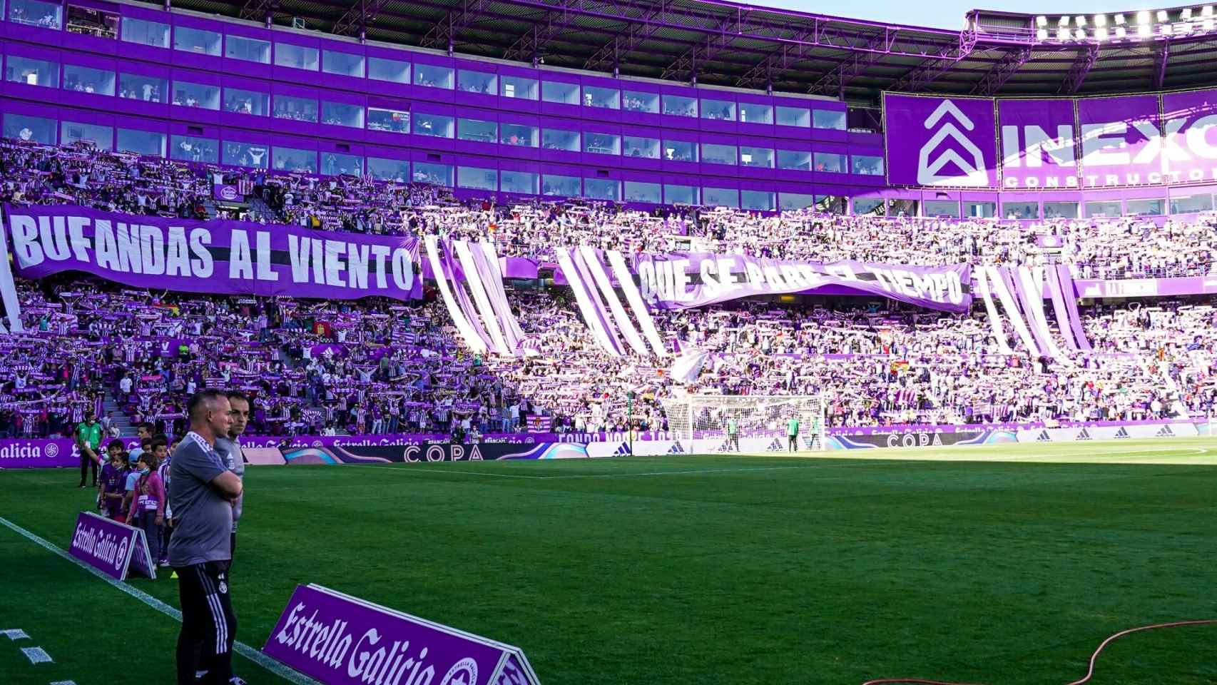 El Estadio José Zorrilla el pasado sábado, antes del choque ante el Almería