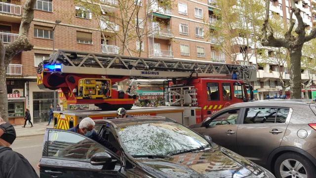 Bomberos de Zamora durante una intervención