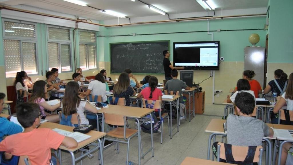 Alumnos de una clase de Bachillerato