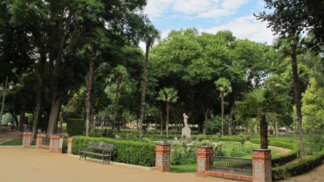 El parque Gasset de Ciudad Real, donde iba a ubicarse la Feria del Libro.