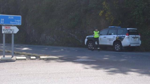 Vehículo de la Guardia Civil de Lugo.