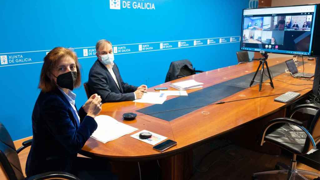 Reunión de la Comisión de seguimiento de la Plataforma Logística e industrial de Salvaterra-As Neves (Plisan).