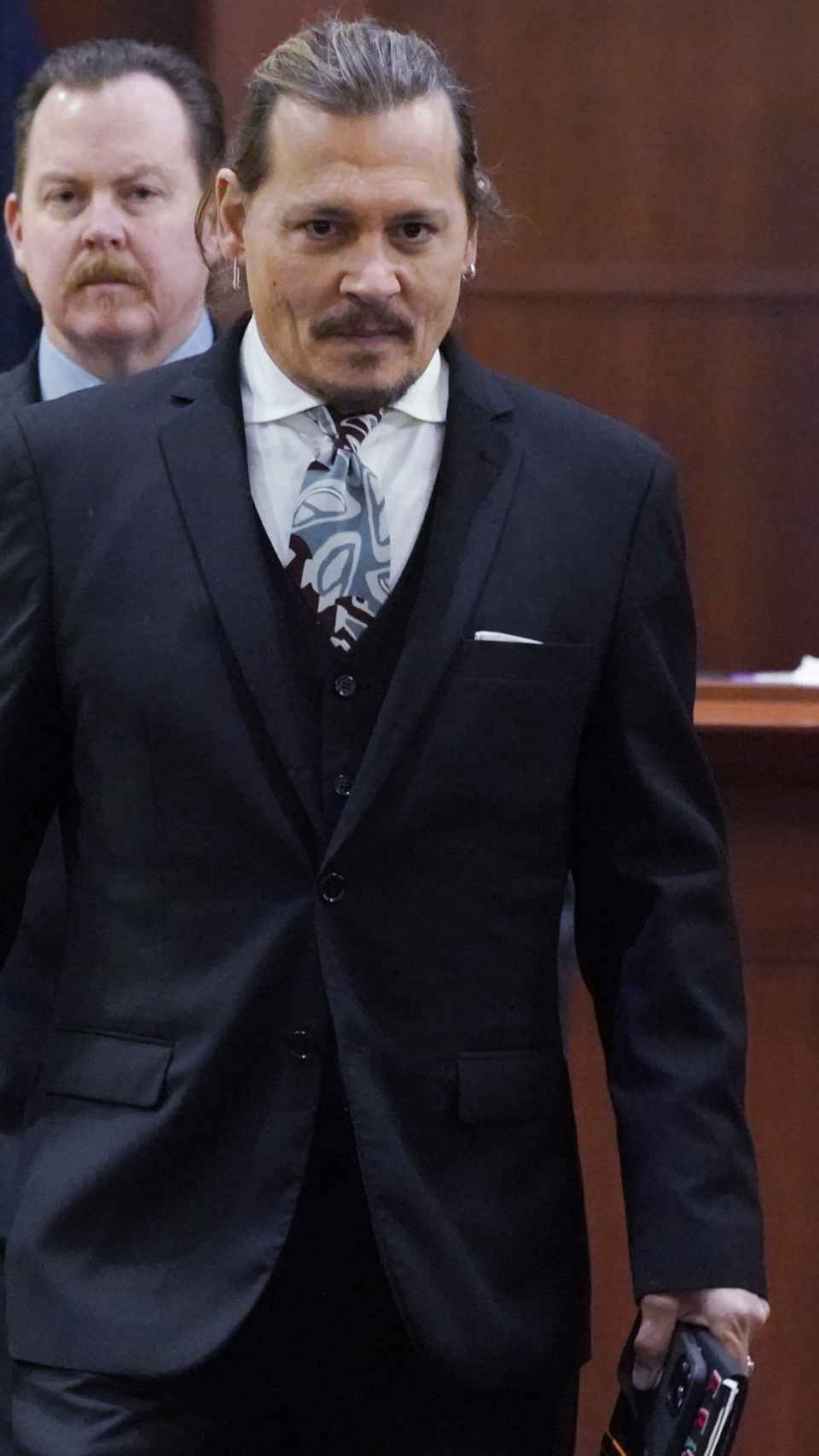 El célebre actor acudiendo al juicio de Los Ángeles.