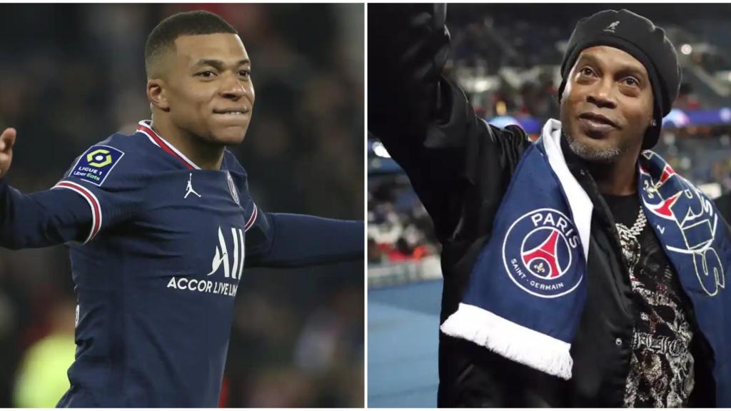 Kylian Mbappé y Ronaldinho