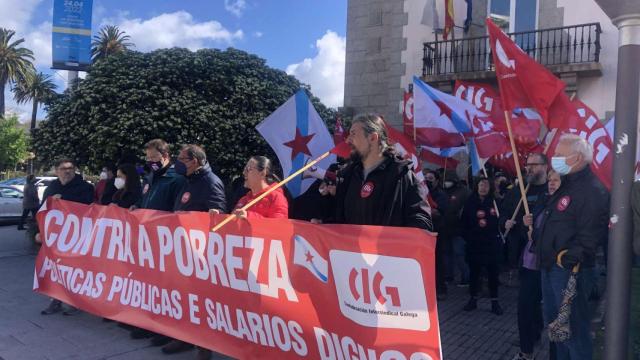 Concentración de la CIG en A Coruña