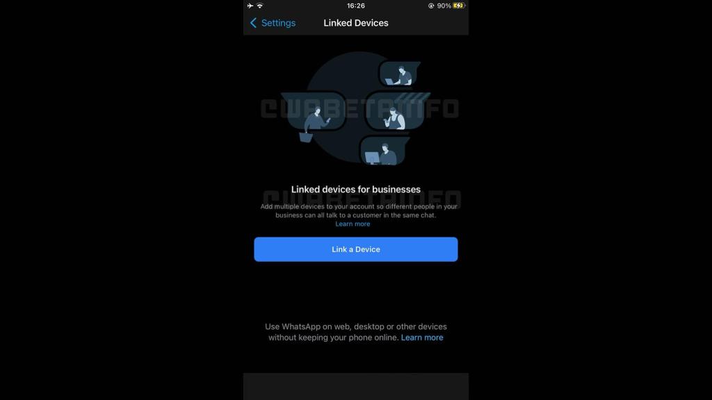 Opción multidispositivo en WhatsApp.