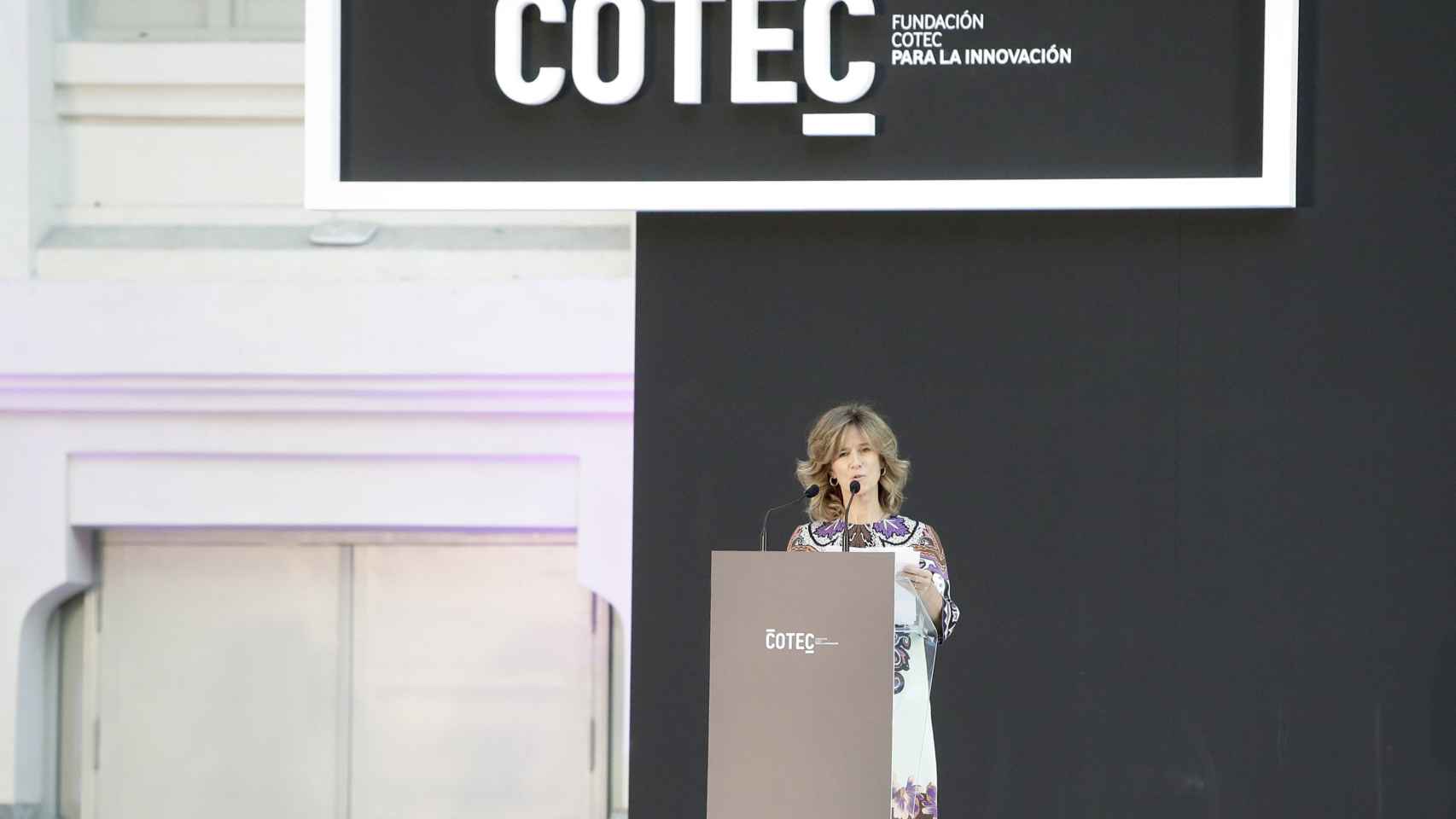 Cristina Garmendia durante un acto de COTEC celebrado en Madrid en 2015.