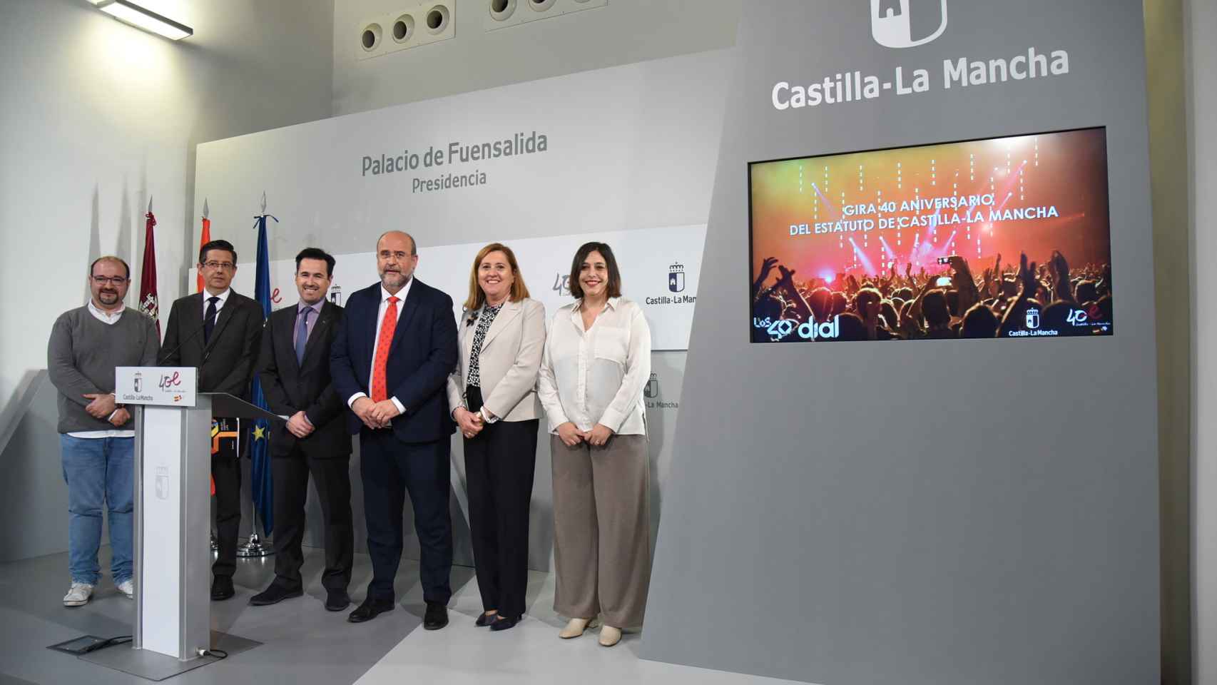 Presentación de los conciertos para el 40 aniversario del Estatuto de Castilla-La Mancha.