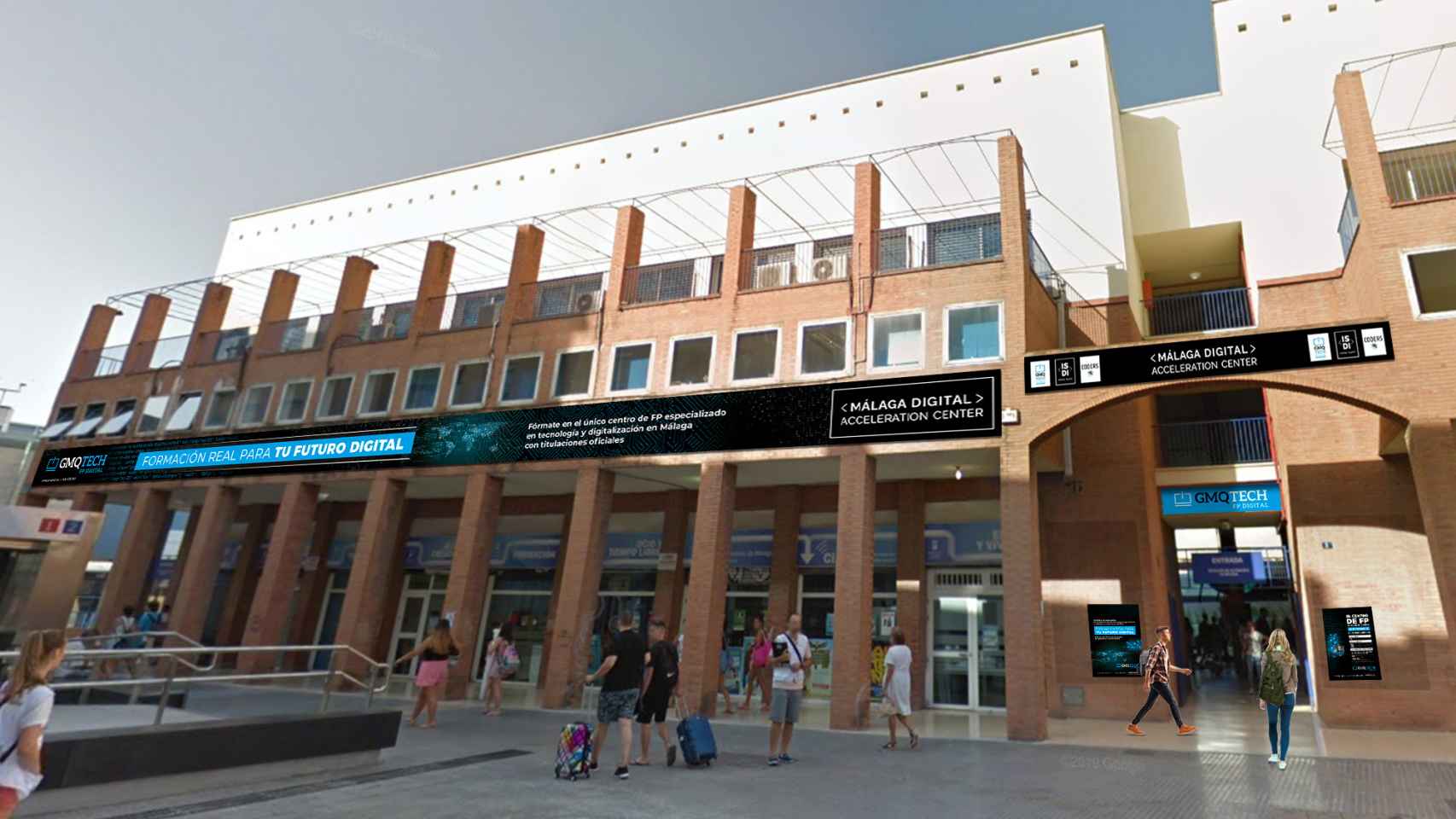 Imagen de la zona en la que estará situado el nuevo centro de formación de ISDI en Málaga.