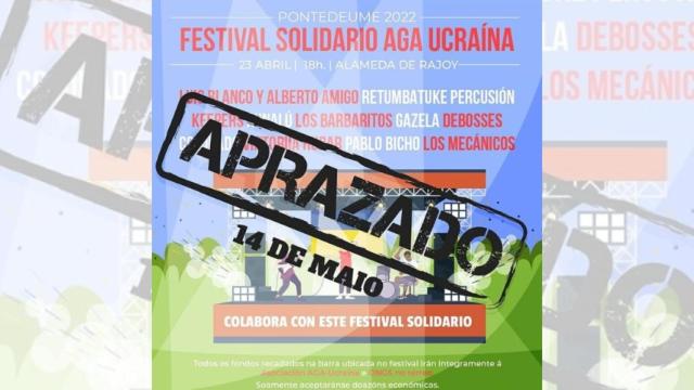 Aplazado al 14 de mayo el festival benéfico de AGA-Ucraína en Pontedeume.