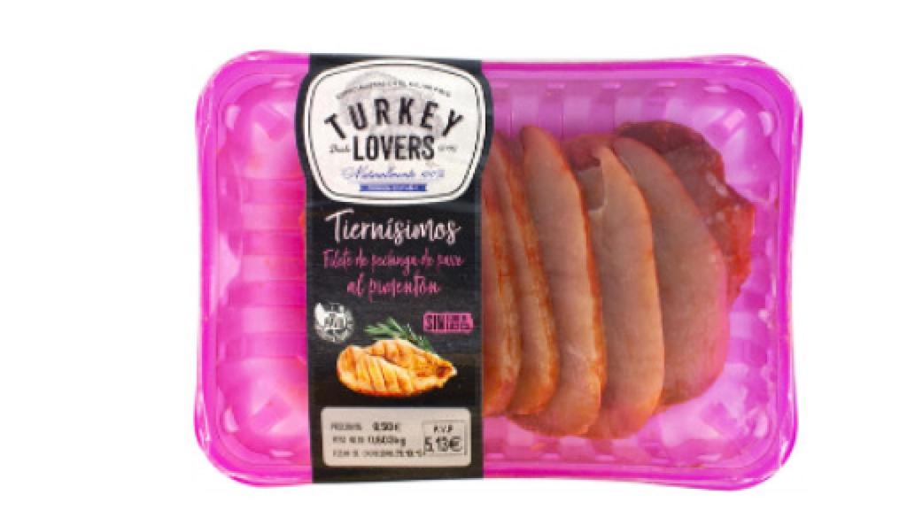 Envase de pechugas de pavo Turkey Lovers