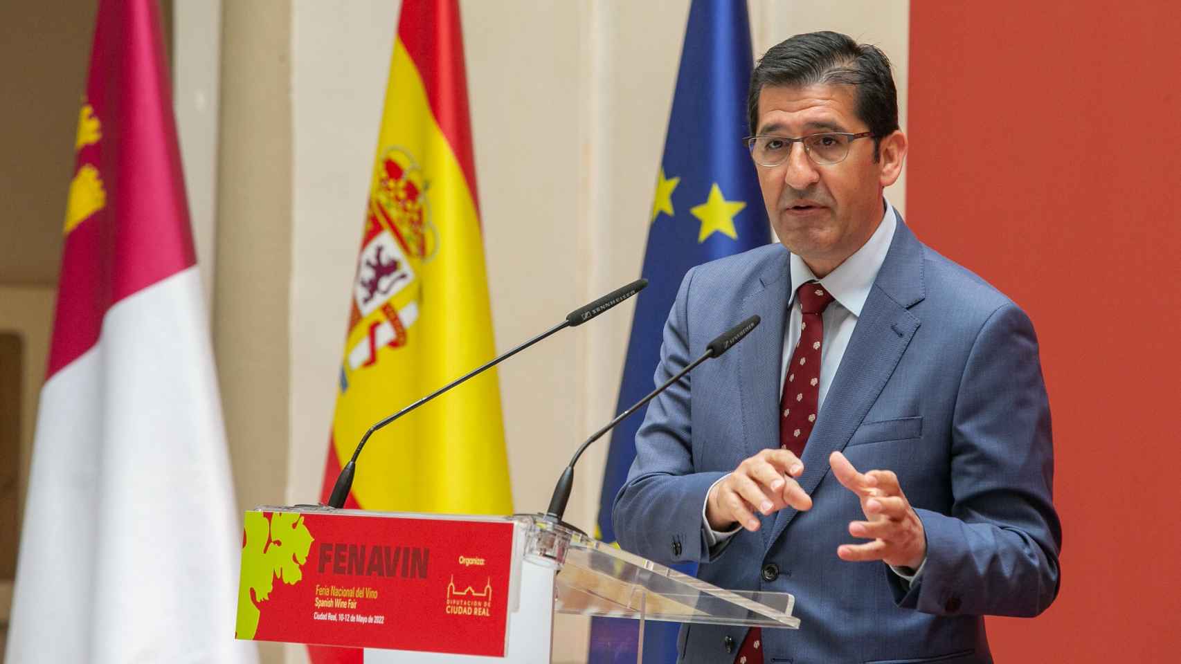 José Manuel Caballero, presidente de la Diputación de Ciudad Real. Foto: JCCM.