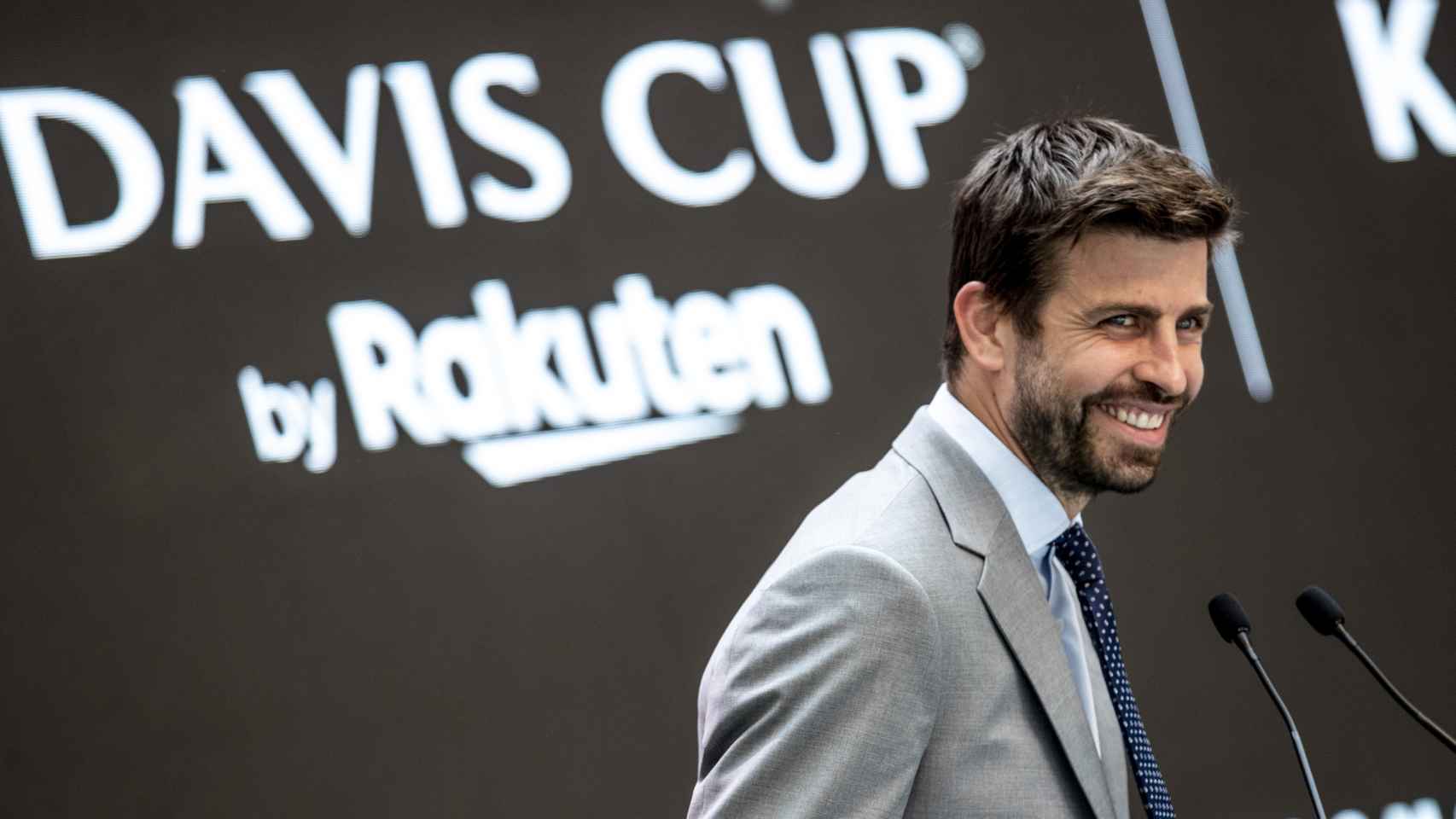 Piqué, en la presentación en Madrid de la Copa Davis, el 27 de mayo de 2021.