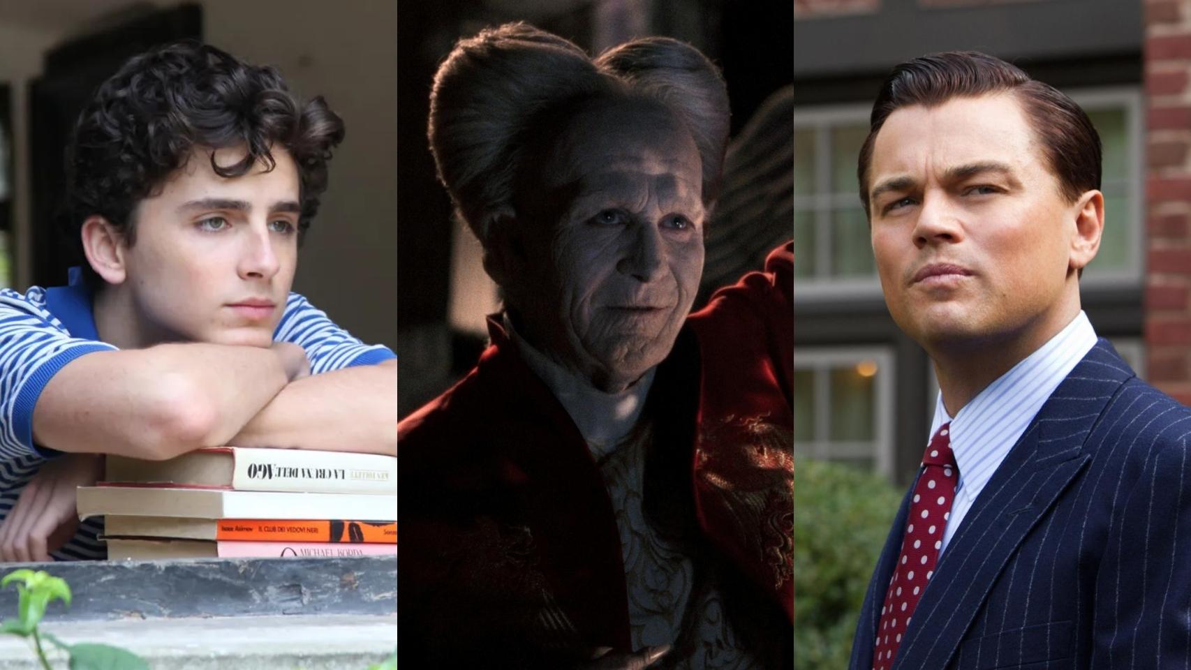 'Call Me by Your Name', 'Drácula de Bram Stoker' y 'El lobo de Wall Street' son algunas de las películas de la lista.