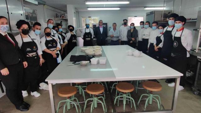 Encuentro en Santa Marta entre las escuelas de Hostelería local y de Aveiro