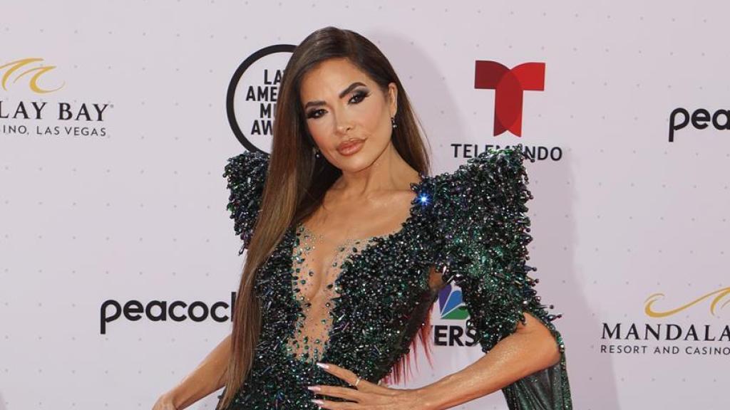 La cantante Gloria Trevi en los premios.