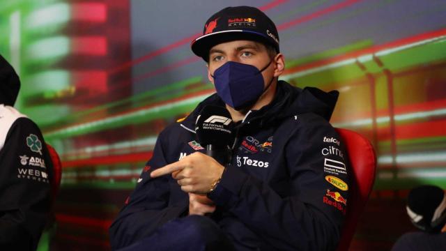 Max Verstappen, en rueda de prensa