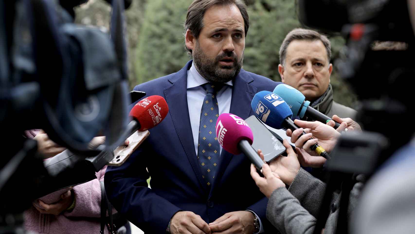 Paco Núñez, presidente del PP de Castilla-La Mancha, este viernes en Albacete.