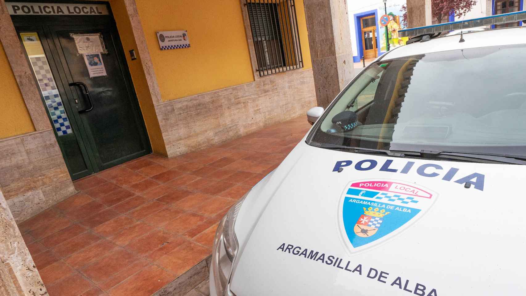 Un coche de la Policía Local de Argamasilla de Alba (Ciudad Real).