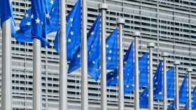 Banderas de la Unión Europea (UE).