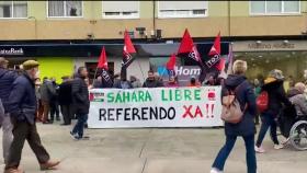 Concentración en A Coruña en apoyo al pueblo saharaui.