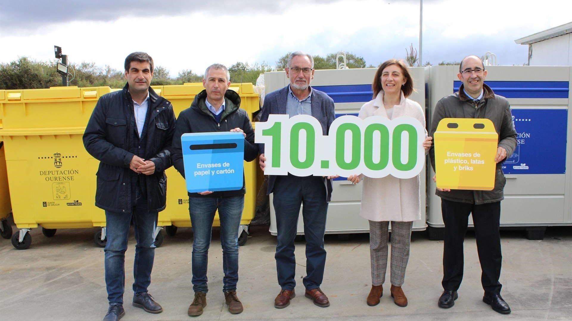 Instalación del contenedor 10.000 en Galicia
